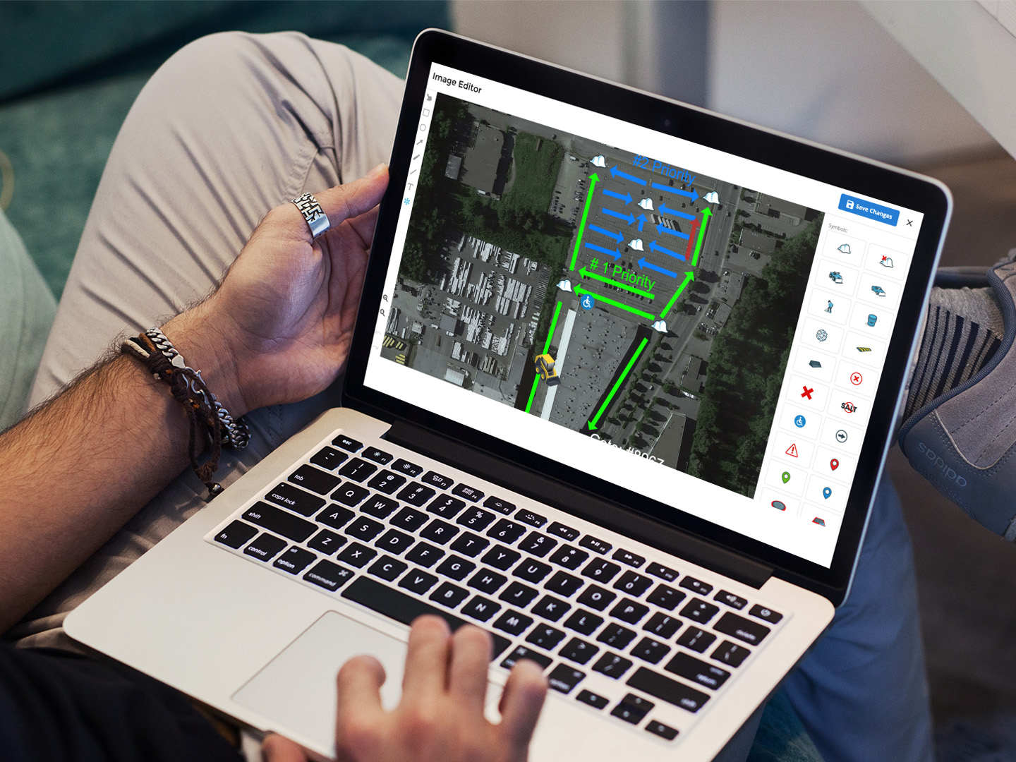 snow plow management software - easy map builder
